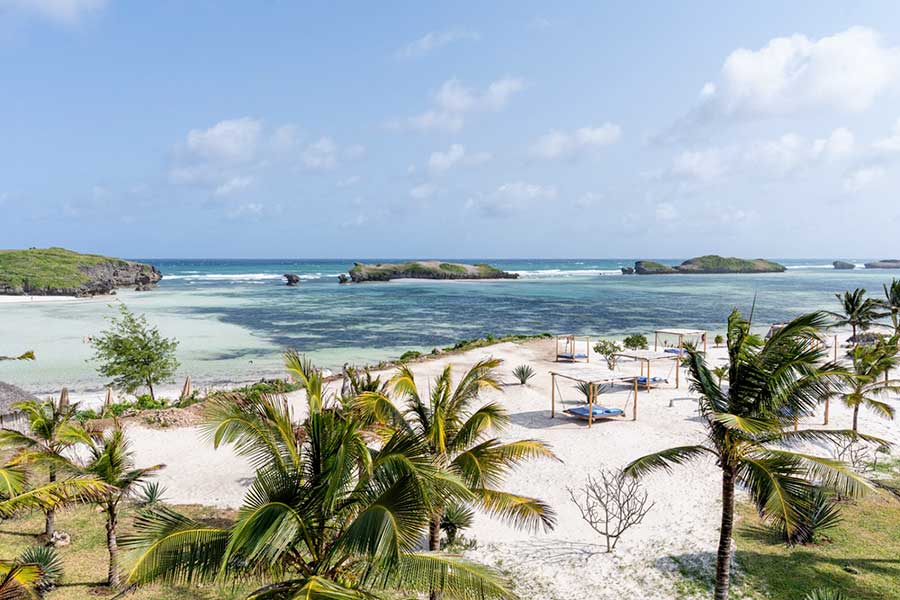 Una spiaggia tratta dal 7 Islands Resort.