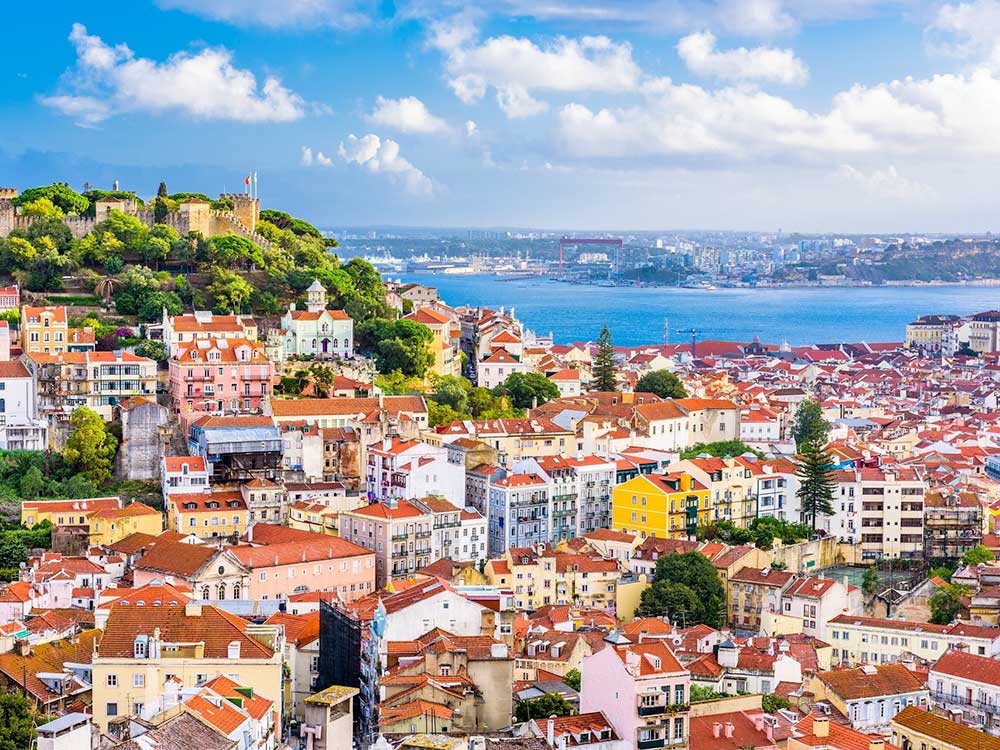 Un tour che mostra le meraviglie di Lisbona, Portogallo.