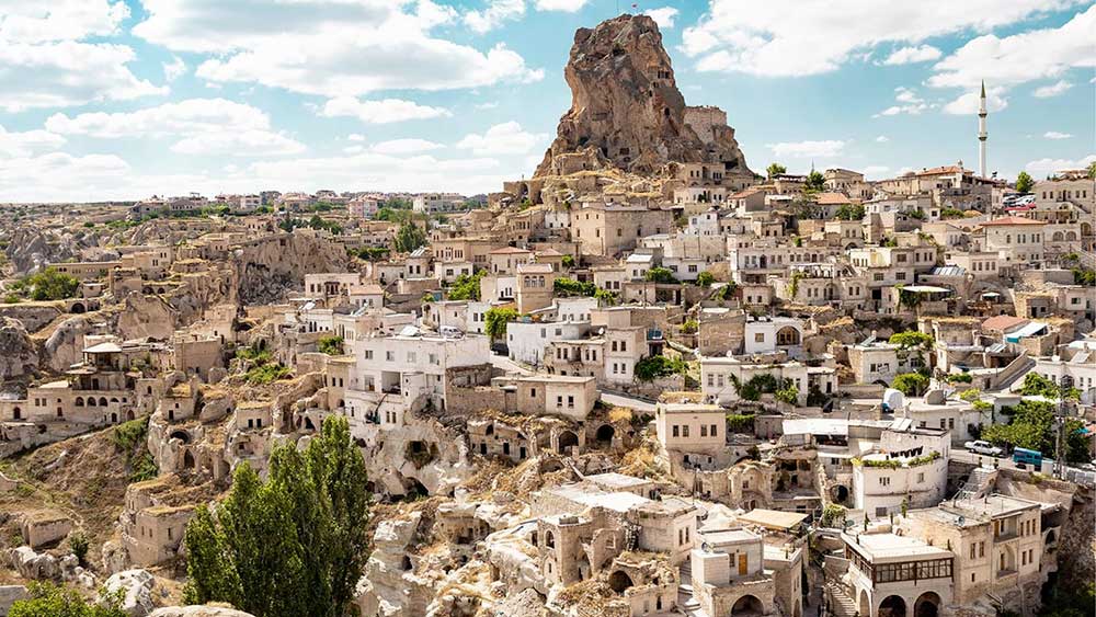 La città vecchia della Cappadocia, Turchia.
